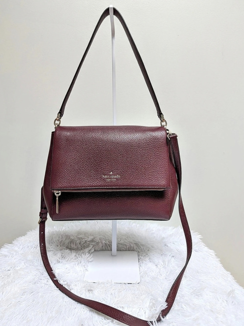 Kate Spade Leila Medium Flap Shoulder Bag – Genuine Leather - Picture 6 of 16